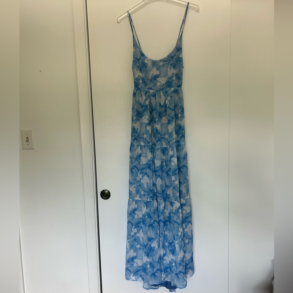 Showpo Floral Open Back Dress